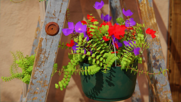 Japanese Alley 3d Scene