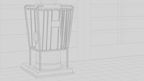Japanese Alley 3d Scene