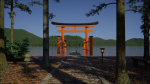 Japanese Bamboo Path 3d Scene