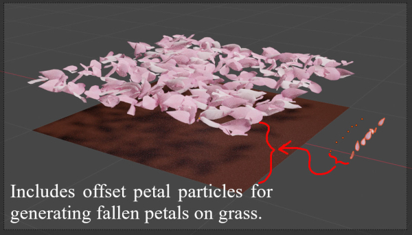 Japanese Cherry Blossom v2 - Branch for Particle Generation