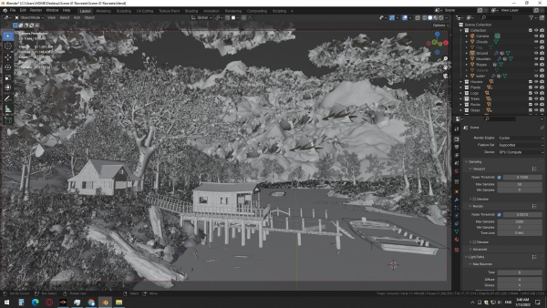 Jungle Dock Scene