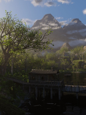 Jungle Dock Scene