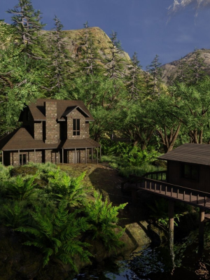 jungle-scene-3d-model-obj-fbx-stl-blend-dae