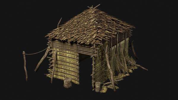 JUNGLE SWAMP GENERIC HUT SHELTER COTTAGE AAA COLLECTION