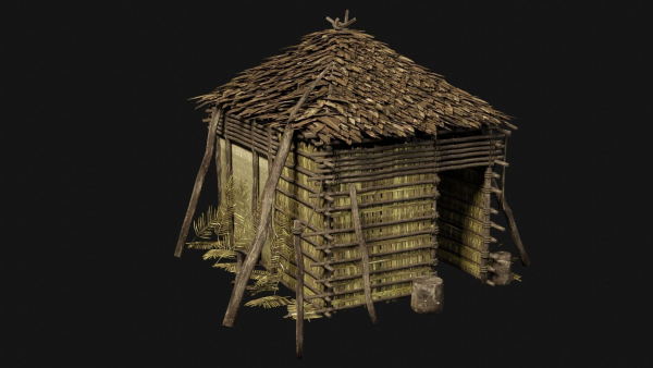 JUNGLE SWAMP GENERIC HUT SHELTER COTTAGE AAA COLLECTION