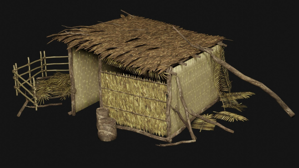 JUNGLE SWAMP GENERIC HUT SHELTER COTTAGE AAA COLLECTION