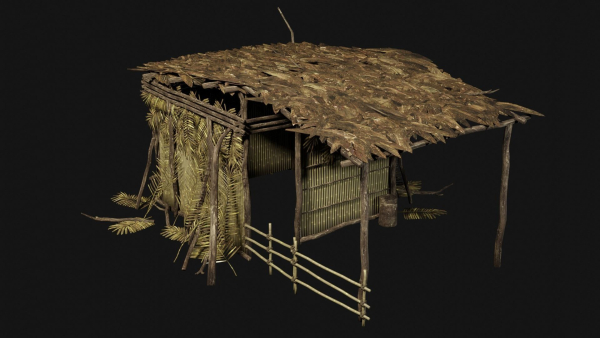 JUNGLE SWAMP GENERIC HUT SHELTER COTTAGE AAA COLLECTION