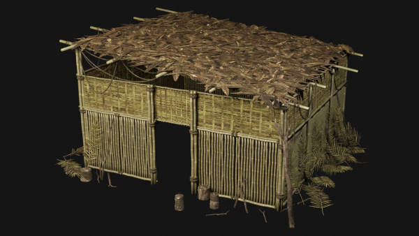 JUNGLE SWAMP GENERIC HUT SHELTER COTTAGE AAA COLLECTION