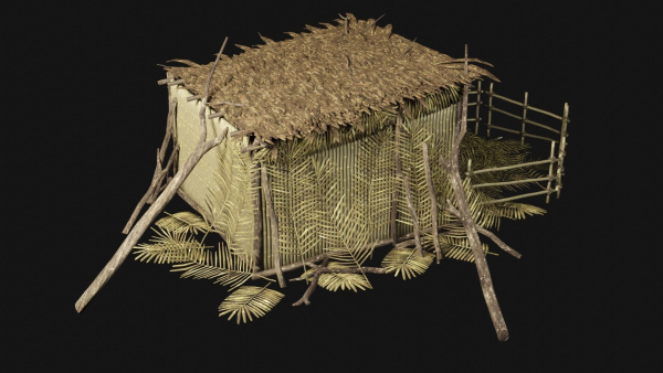 JUNGLE SWAMP GENERIC HUT SHELTER COTTAGE AAA COLLECTION