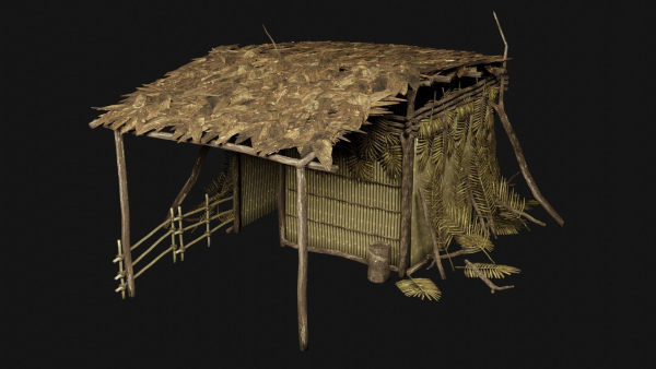 JUNGLE SWAMP GENERIC HUT SHELTER COTTAGE AAA COLLECTION