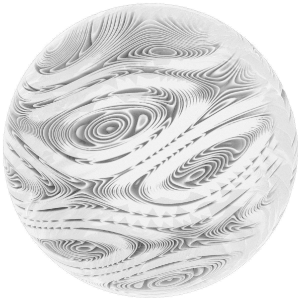 Jupiter glass ball with swirls