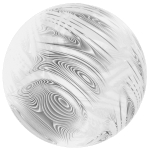 Jupiter glass ball with swirls