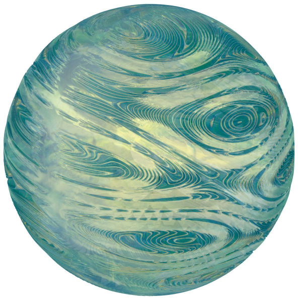 Jupiter glass ball with swirls