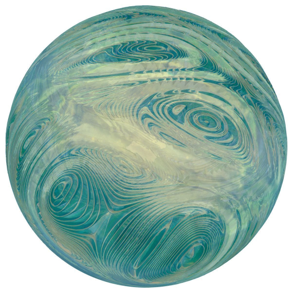Jupiter glass ball with swirls