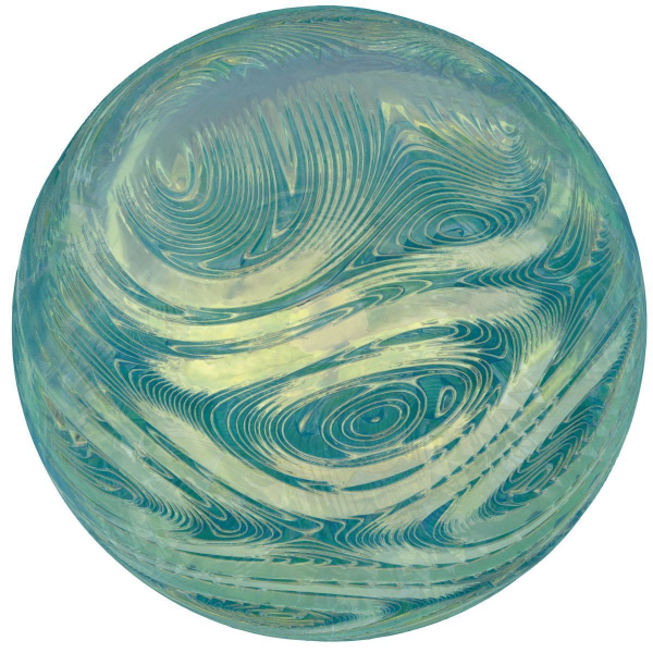 Jupiter glass ball with swirls