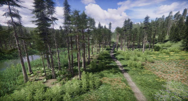 Lake Coniferous - Environment Unity