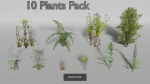 Landscape foliage and rock collection