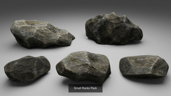 Landscape foliage and rock collection