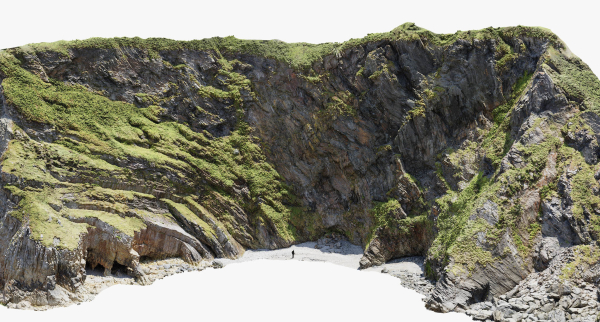 Large Coast Cliff PBR Scan 01