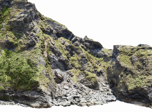 Large Coast Cliff PBR Scan 01