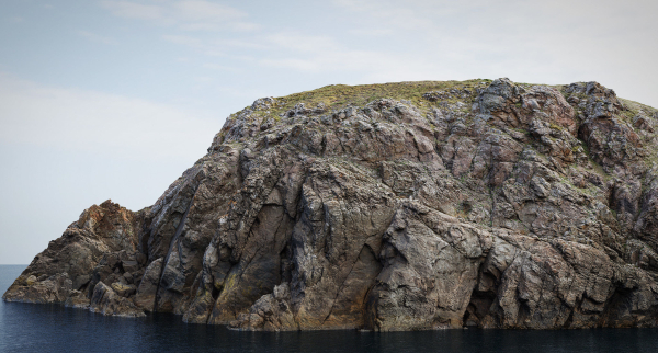 Large Coast Line Cliff PBR Scan
