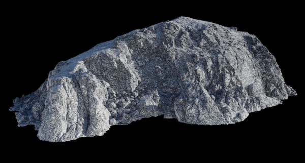 Large Coast Line Cliff PBR Scan