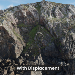 Large Coast Line Cliff PBR Scan
