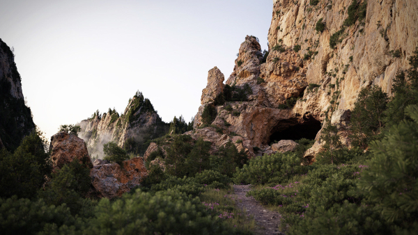 Large Mountain Cliffs PBR Scan Collection