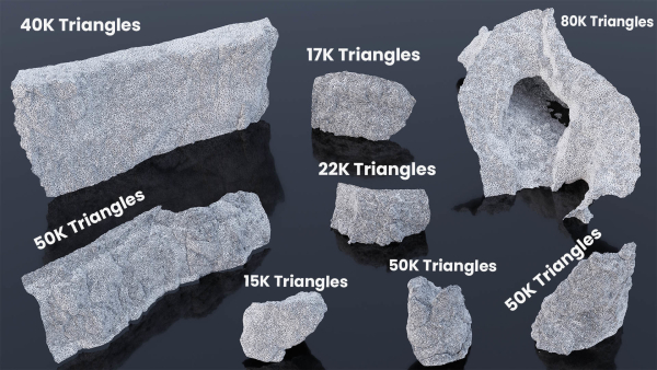 Large Mountain Cliffs PBR Scan Collection