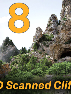 Large Mountain Cliffs PBR Scan Collection