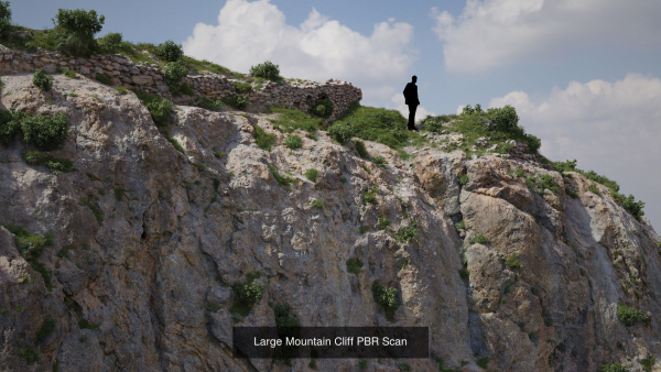 Large Mountain Cliffs PBR Scan Collection