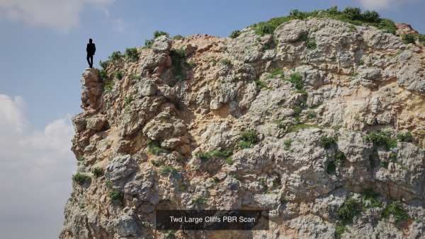 Large Mountain Cliffs PBR Scan Collection