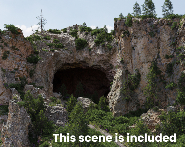 Large Mountain Cliffs PBR Scan Collection