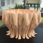 Leg strong man pot planter