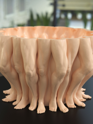 Leg strong man pot planter