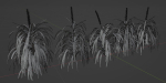 Lilyturf plants outdoor collection vol 131-Blender