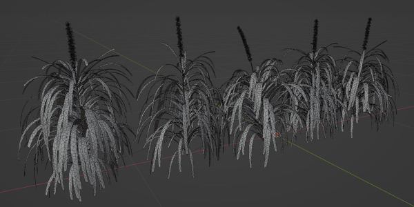 Lilyturf plants outdoor collection vol 131-Blender