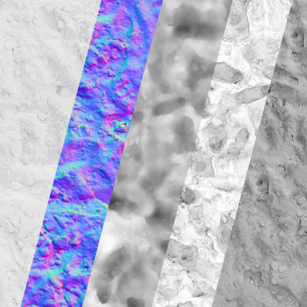Loose snow material 8k seamless