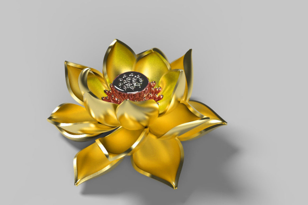 Lotus Brooch