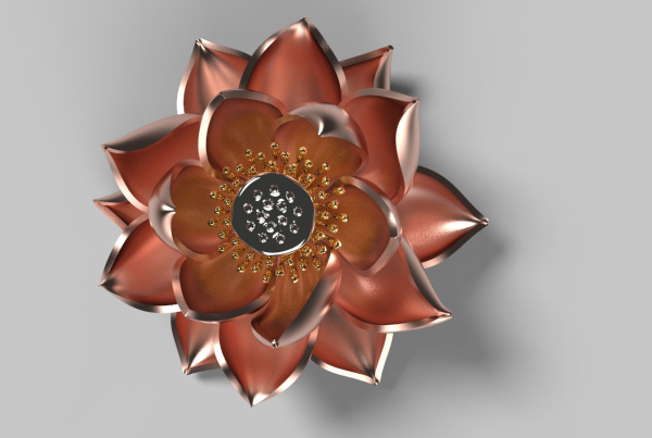 Lotus Brooch