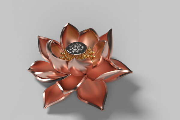 Lotus Brooch