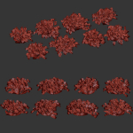 Low poly bushes collection vol 30