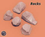 Low Poly Campament drop game asset camping pack