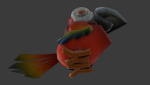 Low Poly Cartoon Macaw Not Rigged