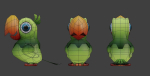 Low-Poly Cartoon Parrot Not Rigged