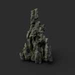 Low poly Cave Eroded Limestone Modular 210727