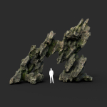Low poly Cave Eroded Limestone Modular 210727