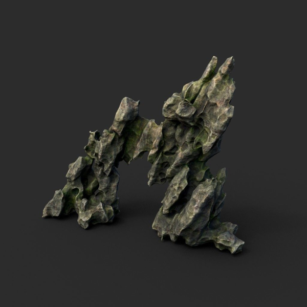 Low poly Cave Eroded Limestone Modular 210727