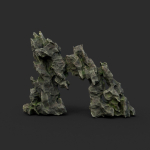Low poly Cave Eroded Limestone Modular 210727