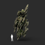 Low poly Cave Eroded Limestone Modular 210727